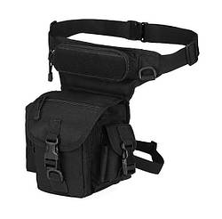 Тактична сумка Solve на бедро чоловіча Чорний D3-0005-B4
