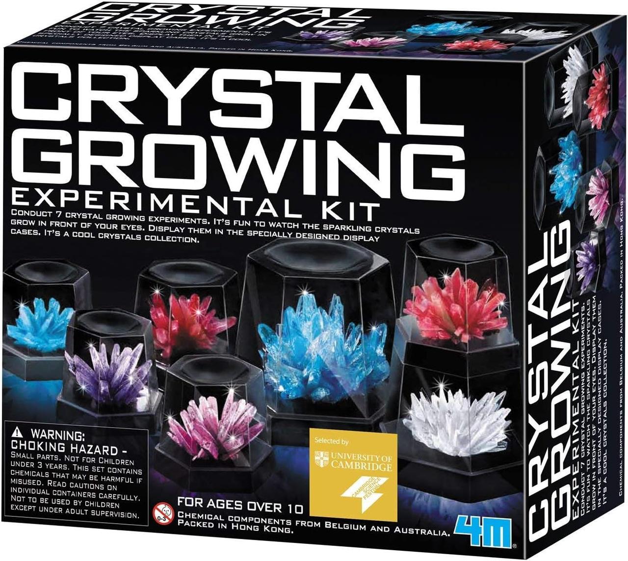 Набір дослідів із кристалами, зріст 7 кристалів 7 Crystal Growing Science Experimental Kit,