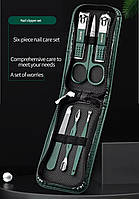 Набор ножниц для маникюра, набор маникюрных ножниц для ногтей 6 штук Зеленые