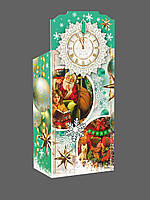 Новорічна подарункова коробка для цукерок, Новорічний особняк / Картонная упаковка для конфет, 500 грамм