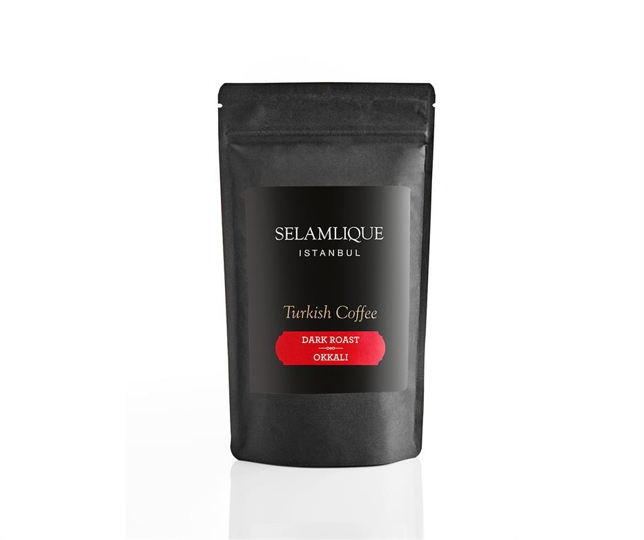 Кава Арабіка 100% мелена в крафт пакеті  Selamlique подвійне обсмажування 125 грам Туреччина