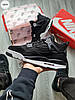 Чоловічі кросівки Nike Air Jordan 4 Black Взуття Найк блокнот 4 чорні натуральний замш текстиль демісезон, фото 7