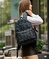 Женский рюкзак Brix PJT черный + Пенал, Молодежный стильный рюкзак с принтом, Городской рюкзак