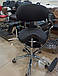 Стільчик майстра "сідло" з регульованою спинкою стілець-сідло для майстра колір чорний1025Y, фото 7