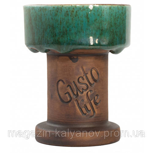 Чаша для кальяну Gusto Bowls Rook Glaze Green