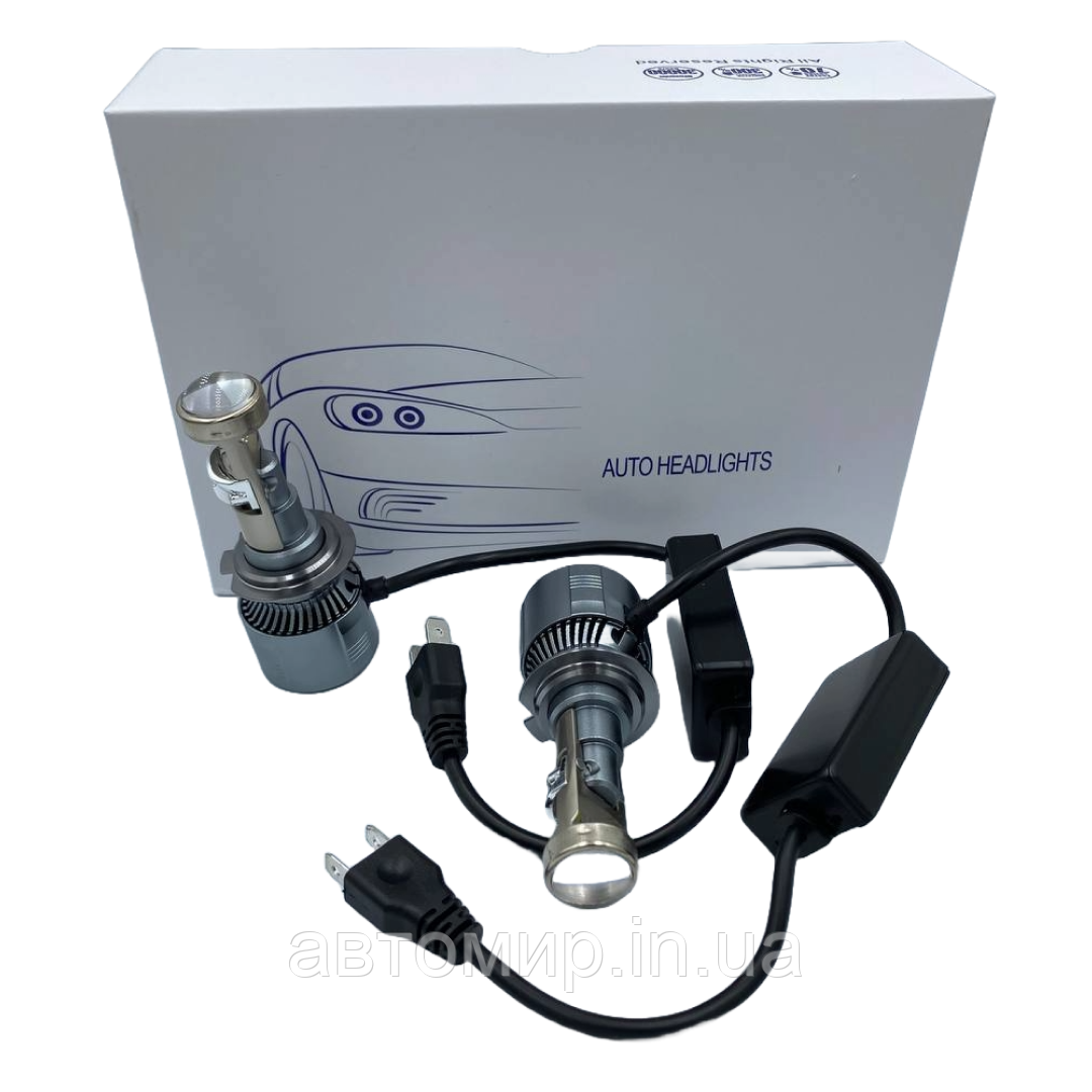 Led світлодіодні міні лінзи Bi-LED MiniLens A80 H7 5700k 7200lm 36w 12-24v