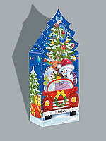 Новорічна коробка, 400 гр, Зимова прогулянка, упаковка для цукерок / Новогодняя коробка, Картонная упаковка