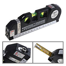 Лазерний рівень Fixit Laser Level Pro нівелір 3 в 1: лазерний та рідинний рівень плюс рулетка 2.5 м