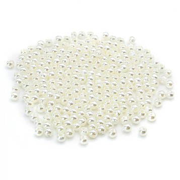 Перли молоко намистина 3 мм 500 г