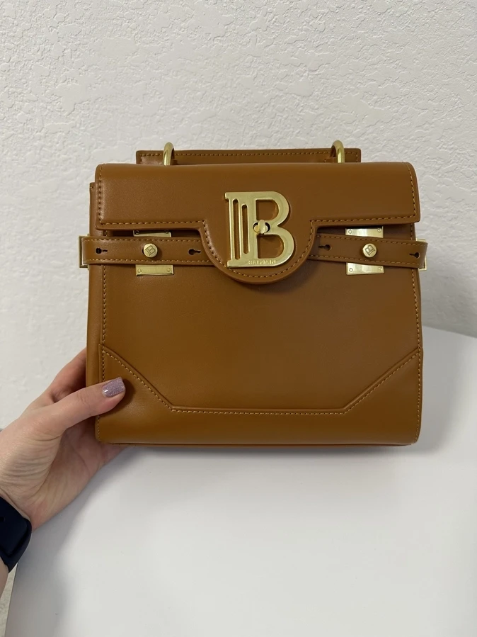 Жіноча сумка Бальман коричнева Balmain Brown, фото 1