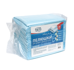 Пелюшки щоденні 60*90см, 58.5г/5г, з фіксуючими липкими стрічками (10шт