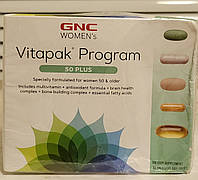 Витамины GNC Women's Vitapak Program 50 plus 30 пакетов Комплекс для женщин 50+