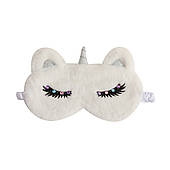 Маска для сну Єдиноріг біла зі стразами для дівчинки на подарунок