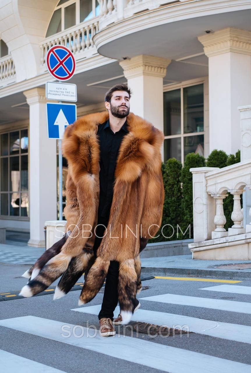 Чоловіча шуба з хутра лисиці Red Fox