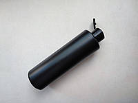 250 мл/24мм ПП черный ЦИЛИНДР с крышкой черной флип-топ 24 мм, флакон круглый, пластиковый, пластмассовый