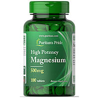 Минерал Магний,Puritan's Pride Magnesium 500 mg 100 tablets