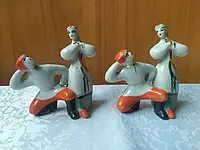 Статуетки Гопачок Танцори Українці порцеляни Полонне СРСР