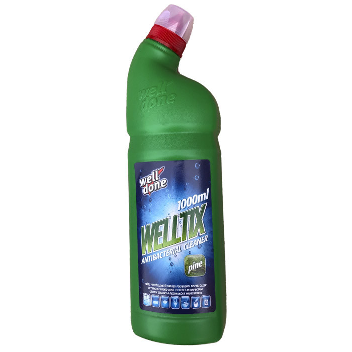 Засіб для чищення туалету Well Done Welltix Antibacterial Cleaner Хвоя Антибактеріальний 1 л
