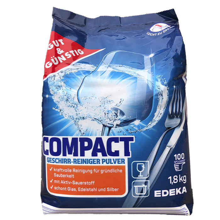 Порошок для посудомойки Gut & Gunstig Compact 100 циклов мойки 1,8 кг ...