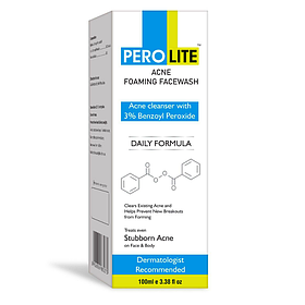 Пінка для вмивання проти акне перолайт Perolite Benzoyl Peroxide 3% Acne Foaming Face Wash 100 мл