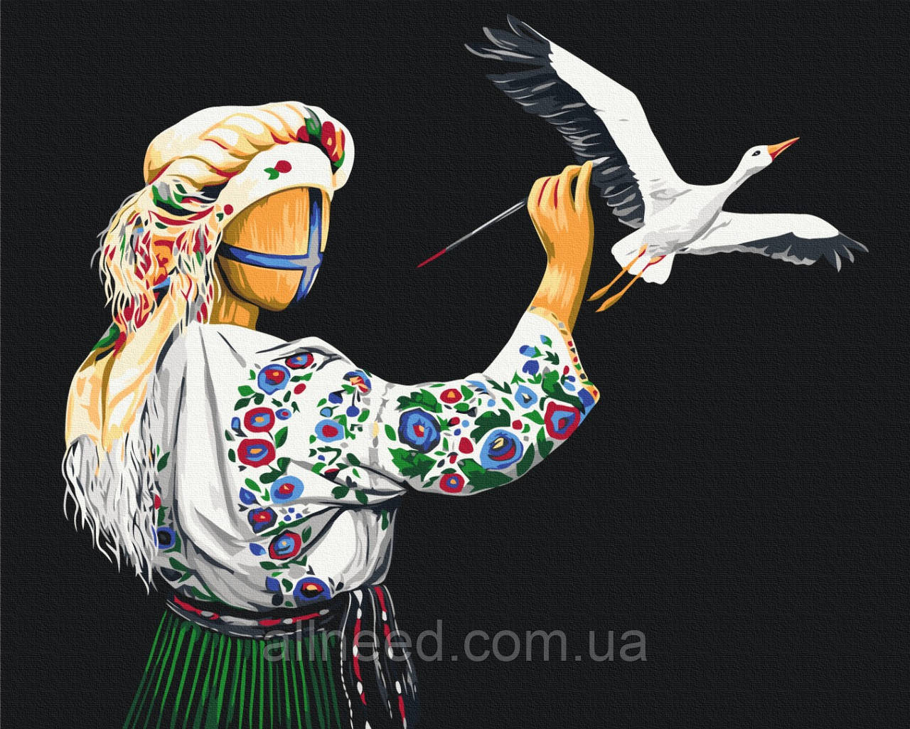 Картина за номерами Художниця © Valeriya Macarenco