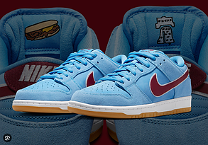 Eur36-47.5 Nike Dunk Low SB Philadelphia  Phillies Light Blue  чоловічі жіночі кросівки DQ4040-400