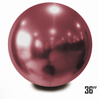 Латексный воздушный шар-гигант без рисунка Show Темно-бордовый хром, 36" 90 см