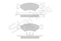 Тормозные колодки дисковые FORD P 100 / TVR CERBERA 1980-2003 г.