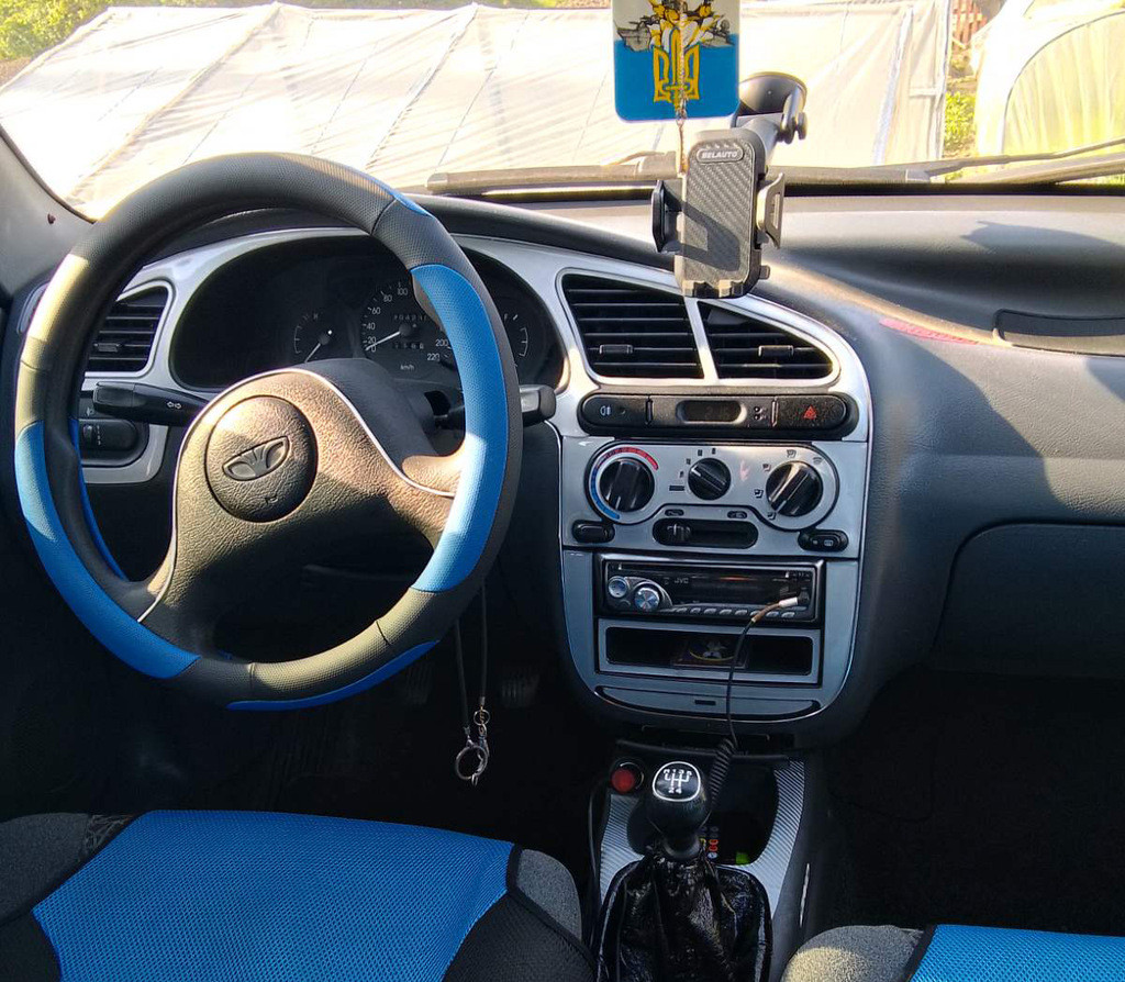 Тюнинг Daewoo Lanos Накладки на панель Деу Ланос Алюминий (ID ...