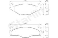 Тормозные колодки дисковые VW GOLF (17) / VW JETTA (16) 1973-2002 г.