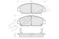 Тормозные колодки дисковые ROVER 600 (RH) / HONDA ACCORD (CB) 1986-2001 г.