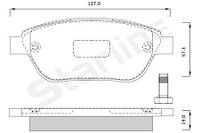 Тормозные колодки дисковые CITROEN C4 / PEUGEOT 206 (2A/C) 1997-2015 г.