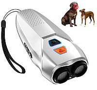 Професійний потужний ультразвуковий відлякувач собак 3в1 з фонариком Ultrasonic PU70 з індикатором зарядки та акумулятором від USB