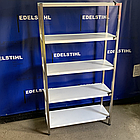 Стелаж виробничий з нержавіючої сталі на 5 полиць, розмір 1800х1000х400, для ресторана пекарні магазина, фото 3