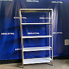 Стелаж виробничий з нержавіючої сталі на 5 полиць, розмір 1800х1000х400, для ресторана пекарні магазина, фото 4