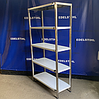 Стелаж виробничий з нержавіючої сталі на 5 полиць, розмір 1800х1000х400, для ресторана пекарні магазина, фото 9