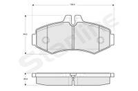 Тормозные колодки дисковые MERCEDES-BENZ VITO (638) 1995-2012 г.