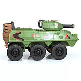 Дитячий електромобіль танк Bambi M 4862 з пультом радіокерування для дітей 3-8 років зелений камуфляж, фото 5