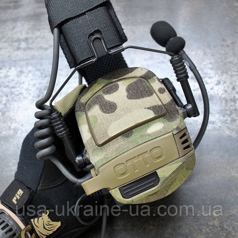 Наклейки мультикам текстильні для навушників OTTO колір Multicam Cordura 3М від SVETOGOR Defence, фото 1