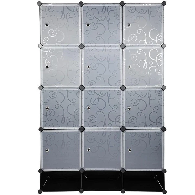 Шкаф гардероб пластиковый Storage Cube Cabinet МР 312-62А Шкаф конструктор для хранения вещей FRF74G - фото 4 - id-p1949540151