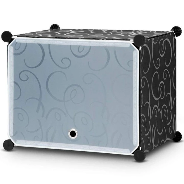 Шкаф гардероб пластиковый Storage Cube Cabinet МР 312-62А Шкаф конструктор для хранения вещей FRF74G - фото 6 - id-p1949540151