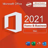 Office 2021 Home & Business 1 ПК (ESD - электронная лицензия, все языки) для Mac