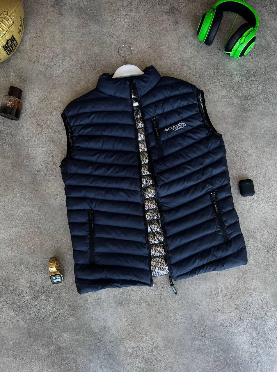 Чоловічий жилет Columbia Titanium M1654 синій, фото 1