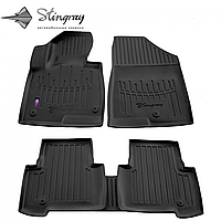 Резиновые 3D коврики в салон на Hyundai Santa Fe III (DM) 2012-2018 Stingray