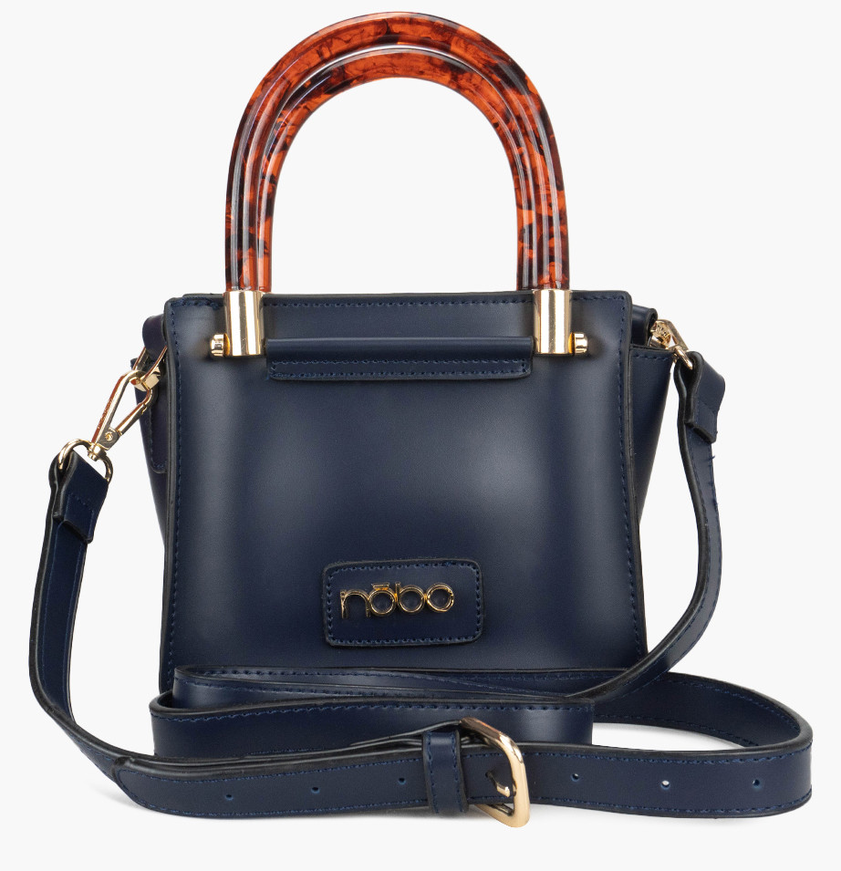 Сумка багет жіноча синя штучна шкіра Польща NOBO (модель: NBAG-H1080-C013), фото 1