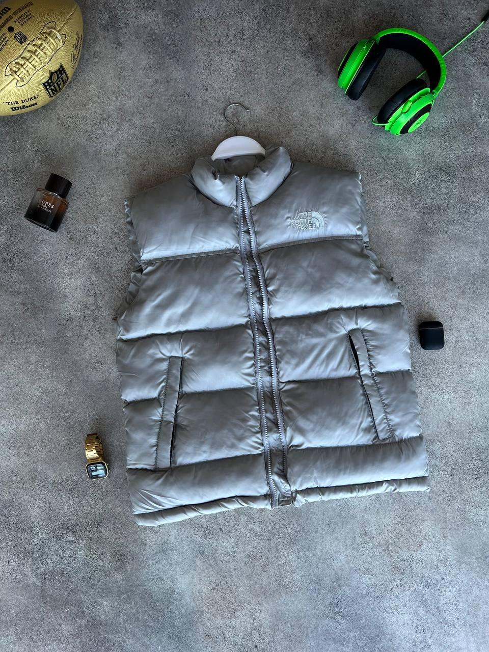 Чоловічий жилет The North Face M1657 сірий, фото 1