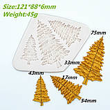 Молд силіконовий Ялинка 121 на 88 мм сірий, фото 2