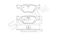 Тормозные колодки дисковые BMW Z1 / BMW 3 (E36) / BMW Z4 (E85) 1988-2009 г.