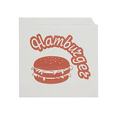 Серветка на Гамбургер 140*140 Біла 1/200