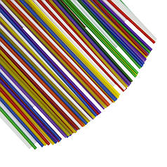 Трубочка коктейльна кольорова довга пластикова Мохіто 21см 500шт мікс / Трубочки для напоїв та коктейлів